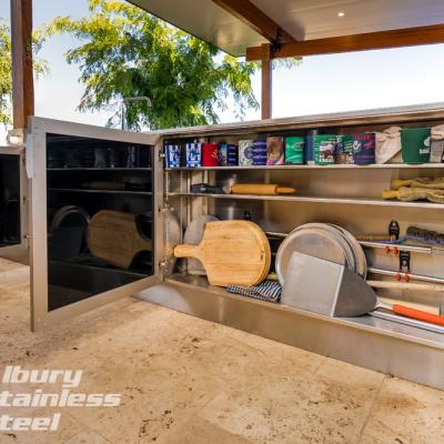 Alfresco Kitchen with a view from Albury Stainless Steel