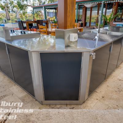 Alfresco Kitchen with a view from Albury Stainless Steel