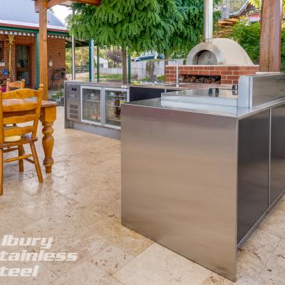 Alfresco Kitchen with a view from Albury Stainless Steel