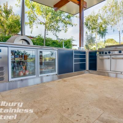 Alfresco Kitchen with a view from Albury Stainless Steel