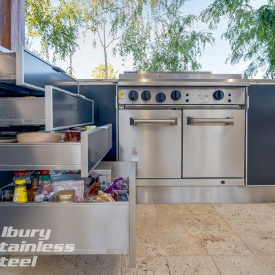 Alfresco Kitchen with a view from Albury Stainless Steel
