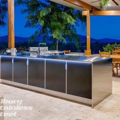 Alfresco Kitchen with a view from Albury Stainless Steel